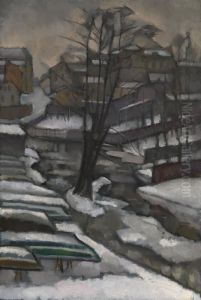 St Petersburg In Winter by Vladimir Baranoff-Rossine