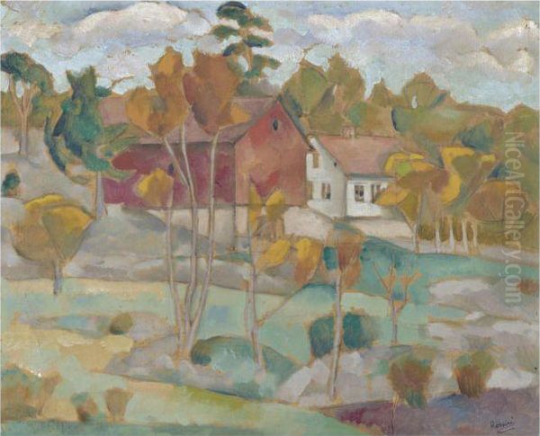 Farmhouse In The Autumn - view 1