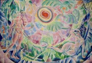 The Rhythm (adam And Eve) by Vladimir Baranoff-Rossine