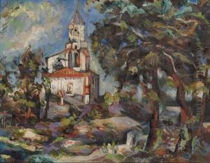 Eglise, Circa 1914 by Vladimir Baranoff-Rossine