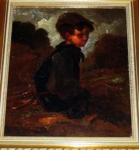 Study Of A Young Boy, Seated