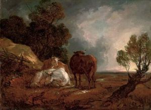 A Wooded Landscape With Cattle by Thomas Barker of Bath