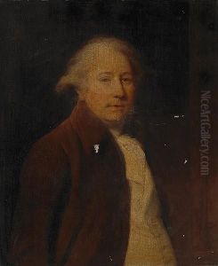 A Portrait Of A Gentleman, Thought To Be Joseph Wright Of Derby by Thomas Barker of Bath