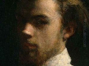 Self-Portrait [detail: 1] by Ignace Henri Jean Fantin-Latour