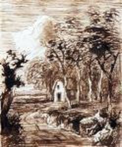 Drawing A Country Lane by Thomas Gainsborough