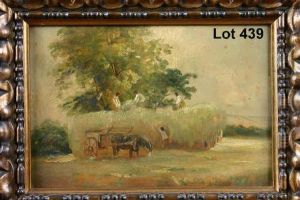 Study Of A Haymaking Scene by Thomas Gainsborough