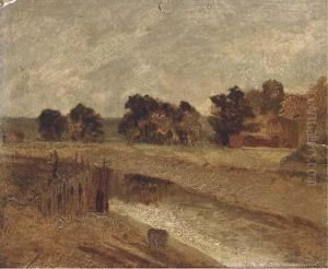 A River Landscape by Thomas Gainsborough