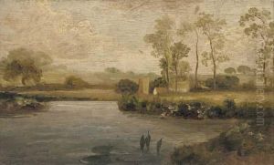 An Extensive River Landscape by Thomas Gainsborough