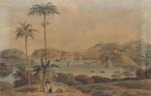 A View Of The Town Of St George And Richmond Heights In The Islandof Granada by William Daniell RA