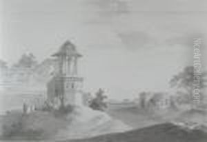 The King's Garden, Allahabad by William Daniell RA