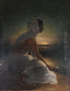 Portrait Of An Indian Lady by William Daniell RA