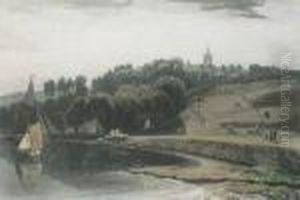 Edinburgh With Part Of The North Bridge And The Castle