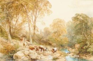 Bolton Abbey And Woods; And Betws-y-coed Mill by James Duffield Harding