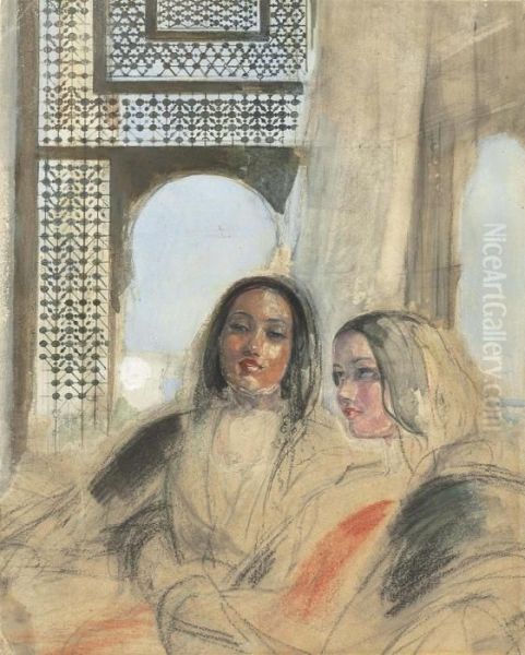 Two Women In An Interior, Cairo - view 1