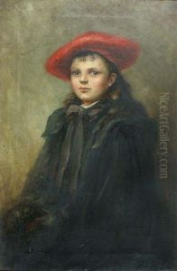 Portrait Of A Young Girl by Charles Sillem Lidderdale
