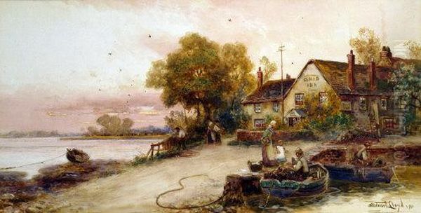 The Ship Inn, Taunton, Figures And Boats - view 1