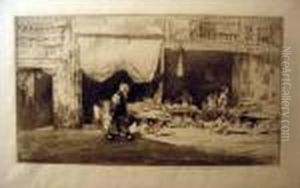 On The Way To Market, China by Mortimer Luddington Mempes
