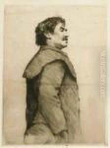 Portrait Of Whistler by Mortimer Luddington Mempes