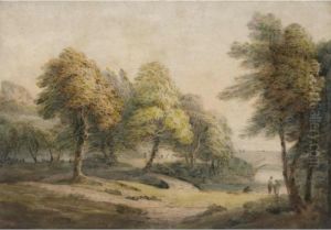 Landscape With Figures By A Stream Landscape With Figures By A Stream