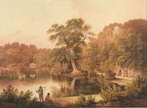The Temple Of Flora, Stourhead, Wiltshire by Nicholson, F.