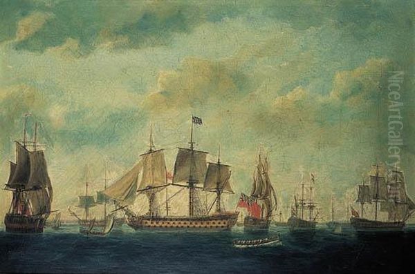 British And Dutch Men-o'war Off The Coast - view 1