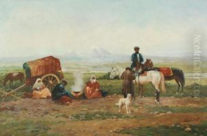 Bedouins At A Campsite