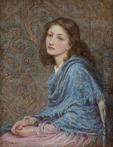 Girl Seated In Blue Girl Seated In Blue