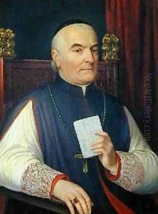 Portrait of Monsignor Ferdinando Baldanzi Archbishop of Siena 1856 by Antonio Marini