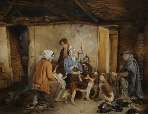 The Crofters Cottage by Richard Ansdell