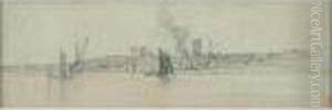 Rivage Aux Voiliers by Richard Parkes Bonington