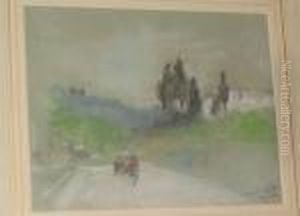 A Country Lane by Hercules Brabazon Brabazon