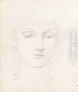 Head of a Girl by Sir Edward Coley Burne-Jones