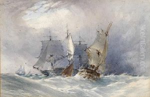 Study Of Ships At Sea by John Callow