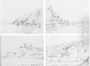 An Album Of Views On The Seine And Lowestoft by William Callow