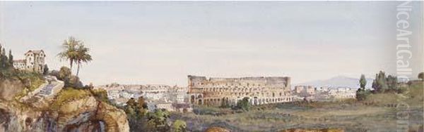 Veduta Di Roma Con Il Colosseo - view 1