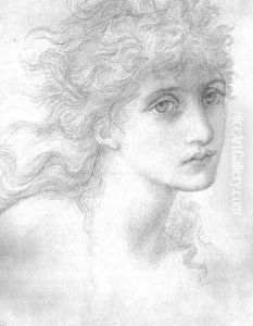 Portrait of Maria Zambaco 1871 by Sir Edward Coley Burne-Jones