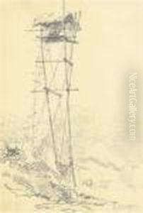 A Machan Or Watchtower by George Chinnery