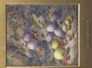 Still Life Of Fruitin Foliage
