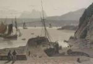 Dunrobin Castle, From The North East Sutherlandshire by William Daniell RA