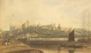 Berkshire.-[daniell (william)] 
Windsor From Eton; Windsor Castle From Brocas Meadow; Long Walk, Windsor
 Park by William Daniell RA