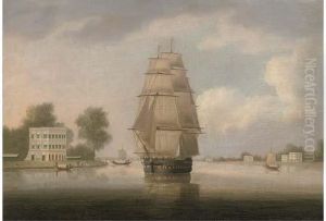 An East Indiaman On The Hooghly River In-bound For Calcutta
