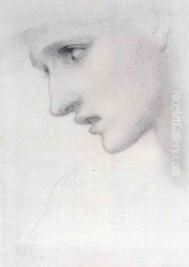 Profile To The Left by Sir Edward Coley Burne-Jones