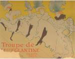 La Troupe De Mademoiselle Eglantine (d. 361; A. 198; W. P21; Adr. 165) by Henri De Toulouse-Lautrec