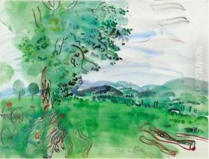 Paysage Aux Troncs D'arbres by Raoul Dufy