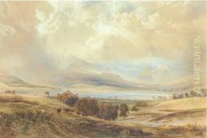 View Of Langdale Pikes And Bow Fell, Over Windermere, Westmoreland
