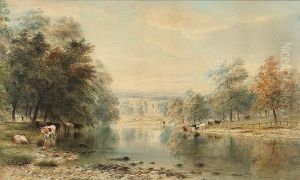 View Of Bolton Abbey From The River, Wharfedale