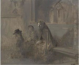 Personnes En Attente by Jean-Louis Forain
