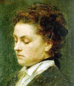 Ritratto di Giovane Donna (Portrait of Giovane Donna) by Ignace Henri Jean Fantin-Latour