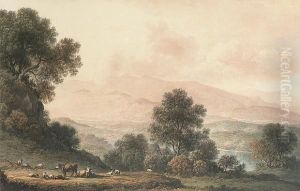Skiddaw From Vale Of Newlands, Cumberland by John Glover