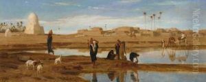 On The Banks Of The Nile by Frederick Goodall
